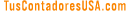 Tus Contadores Usa Dot Com Logo in orange