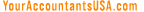 Your Accountants USA logo in an orange hue